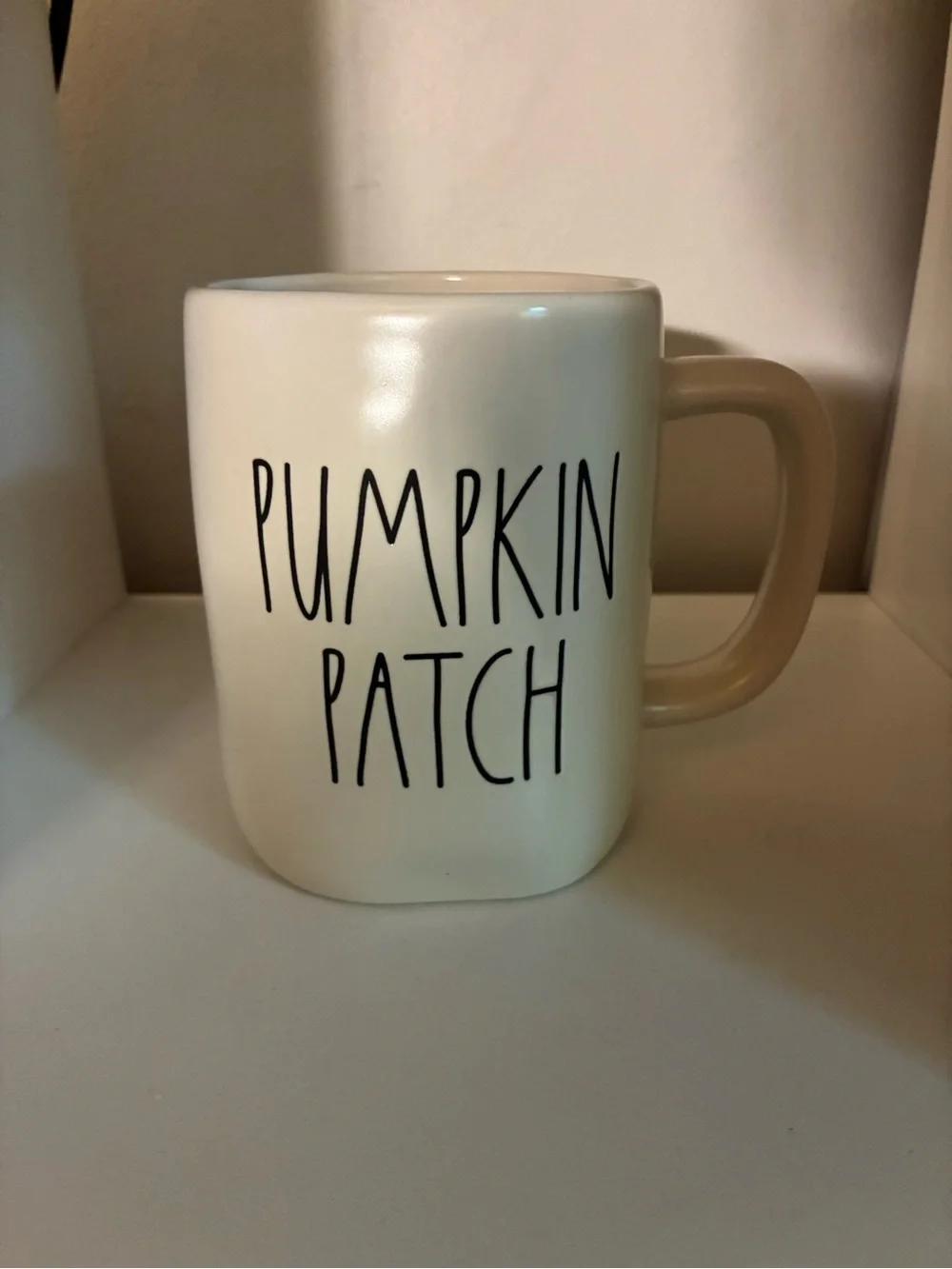 Rae Dunn Pumpkin Patch White Ceramic Mug